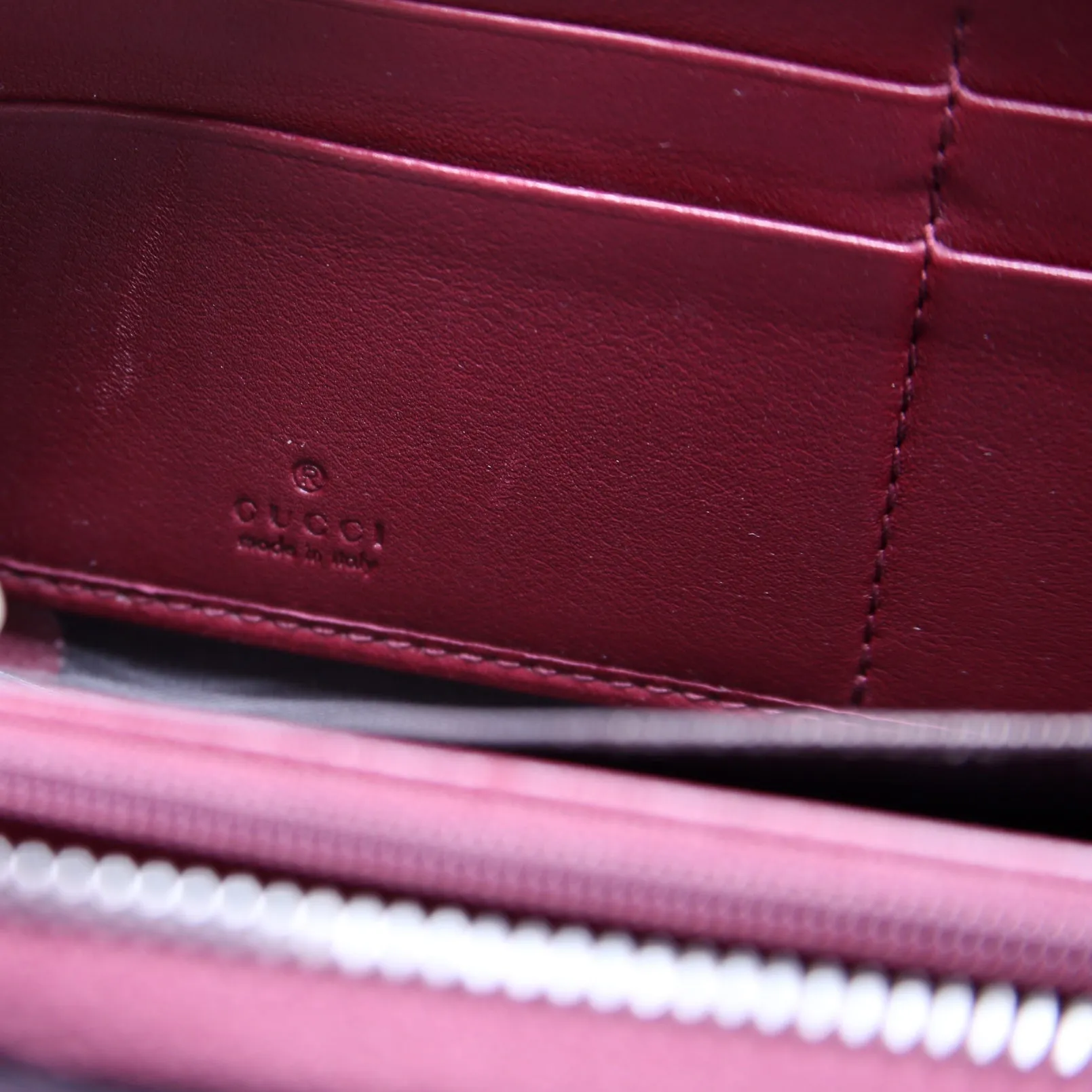 307987 Guccissima Zip Around Wallet