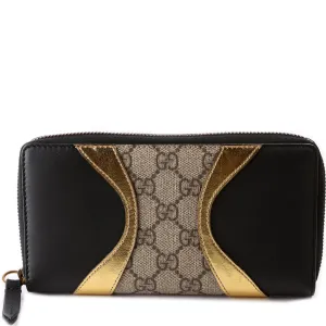 410102 Gucci Supreme Calfskin Zip Around Wallet