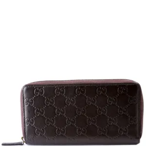 410102 Guccissima Zip Around Wallet