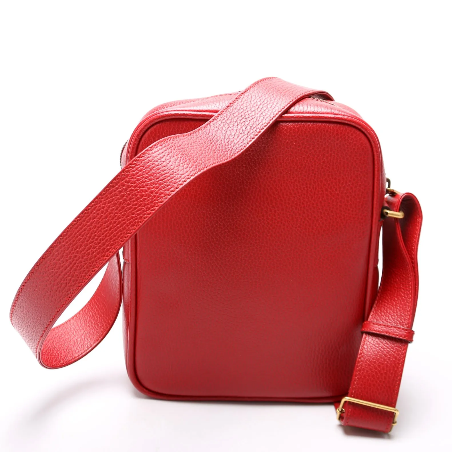 523591 Retro Logo Medium Messenger Bag Red