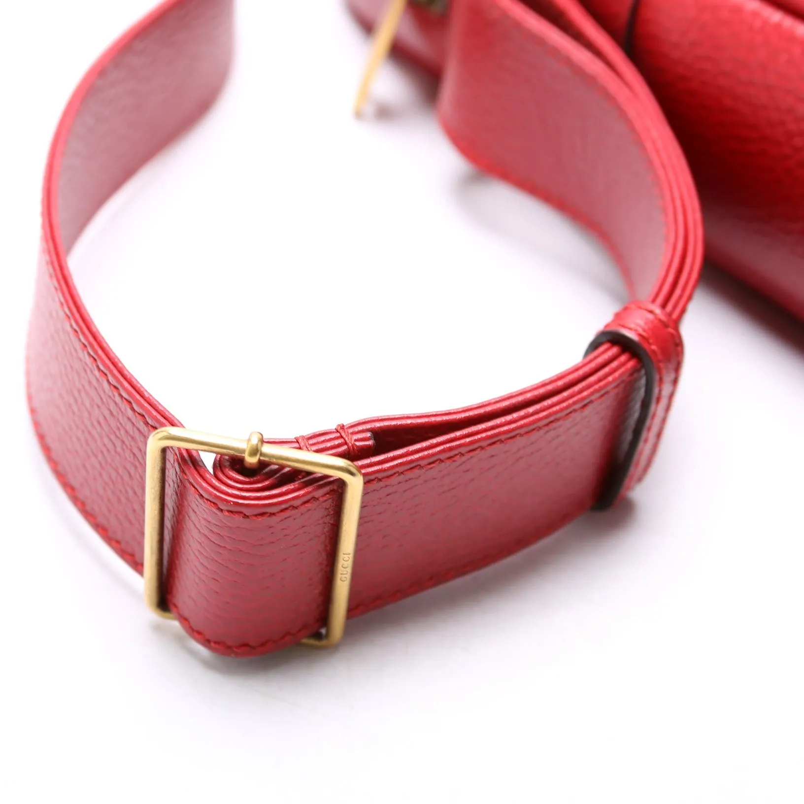 523591 Retro Logo Medium Messenger Bag Red