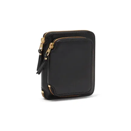 CDG Outside Pocket Full Zip Around Wallet (Black SA2100)