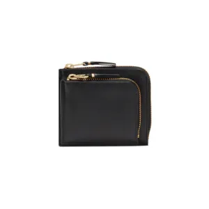 CDG Outside Pocket Zip Around Wallet (Black SA3100)