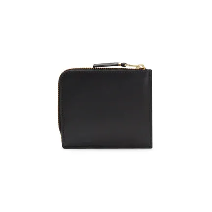 CDG Outside Pocket Zip Around Wallet (Black SA3100)