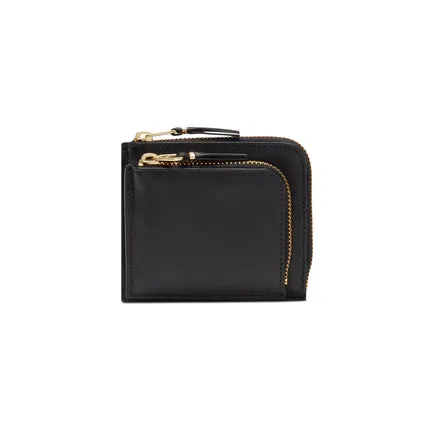 CDG Outside Pocket Zip Around Wallet (Black SA3100)