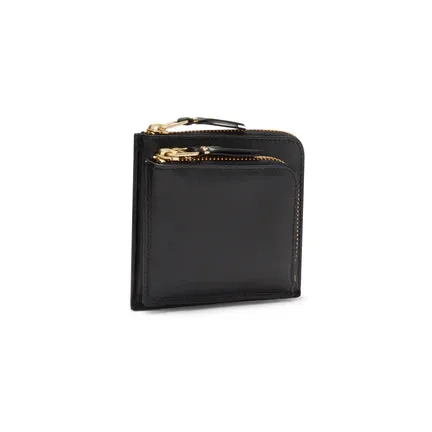 CDG Outside Pocket Zip Around Wallet (Black SA3100)