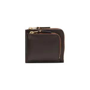 CDG Outside Pocket Zip Around Wallet (Brown SA3100)