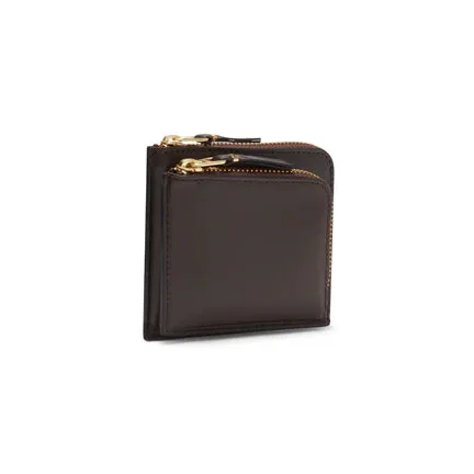 CDG Outside Pocket Zip Around Wallet (Brown SA3100)
