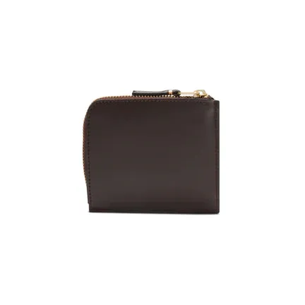 CDG Outside Pocket Zip Around Wallet (Brown SA3100)