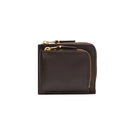 CDG Outside Pocket Zip Around Wallet (Brown SA3100)