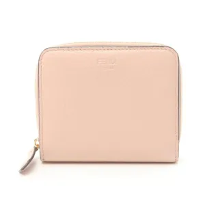 Fendi Leather Bifold Wallet Pink 8M0407
