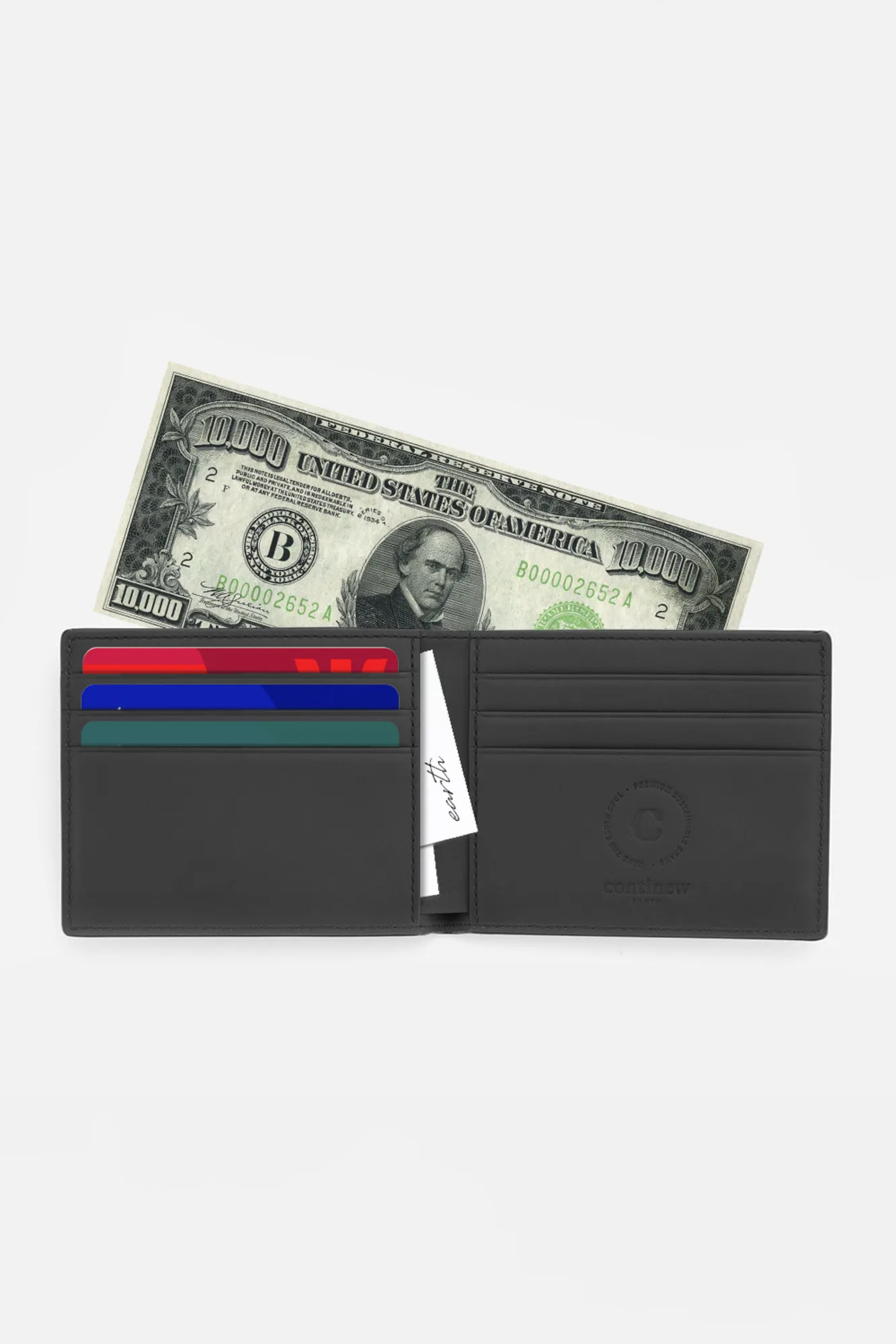 New Airman Bi-fold Wallet - Stone Black