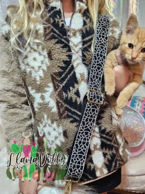 Sparkling Rhinestone Lattice Web Pattern Purse Strap