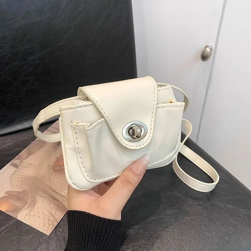 UAKISS  -  2024 Luxury Designer Women Mini Handbags and Purses 2024 Korean Fashion Shoulder Bag Lady Retro Chain Crossbody Bag