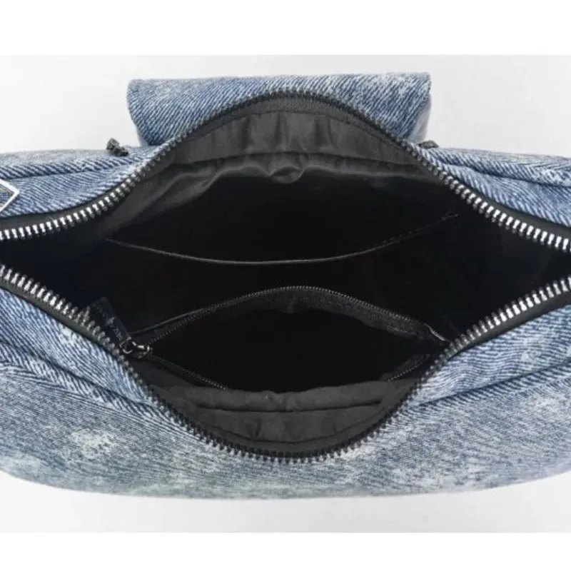 UAKISS  -   High Street Denim Shoulder Bags Purse Women Hot Girl Large Capacity Casual Crossbody Bags Female Retro Handbag Aesthetic