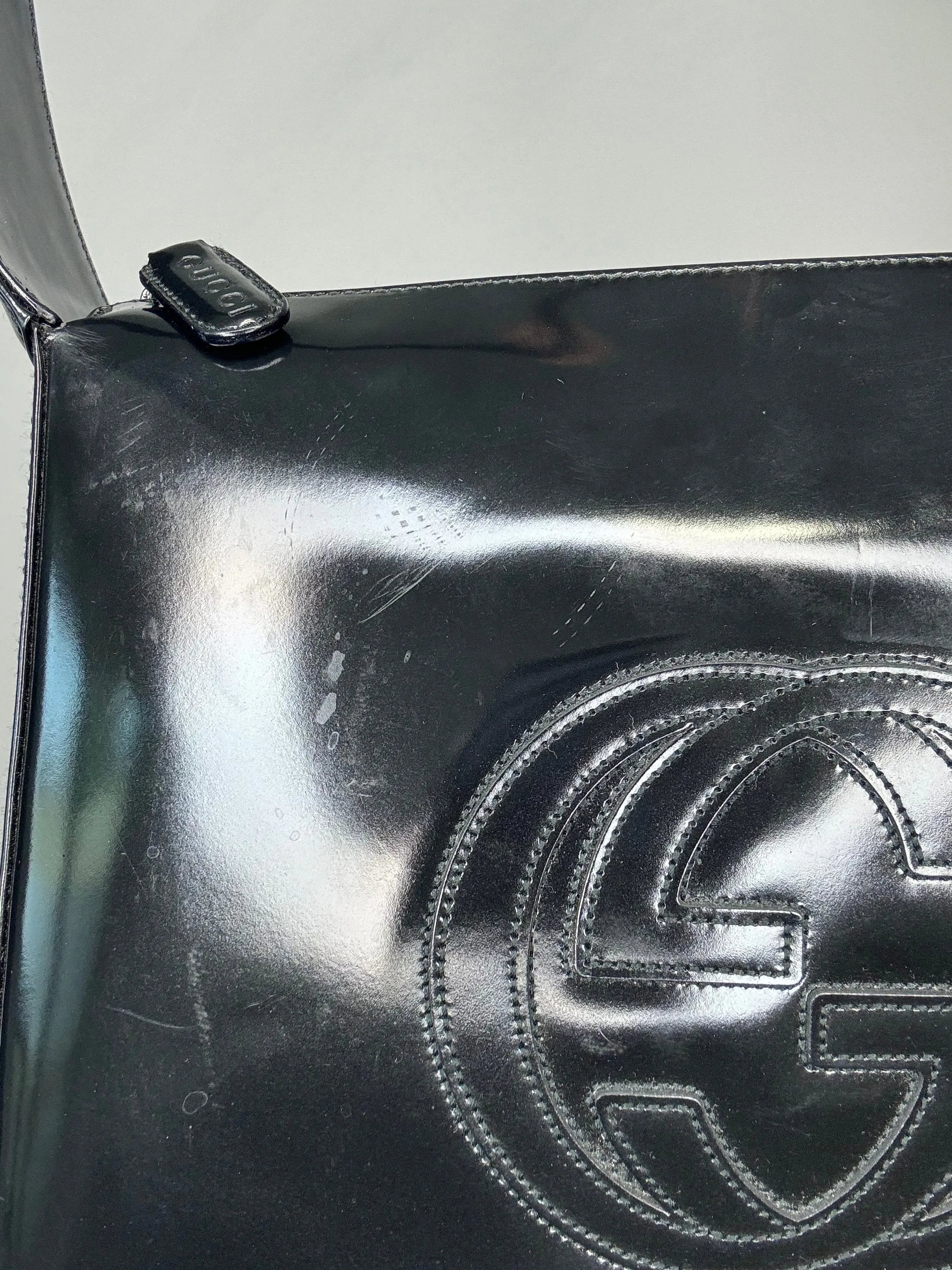 Vintage Gucci Soho Enamel Shoulder Bag